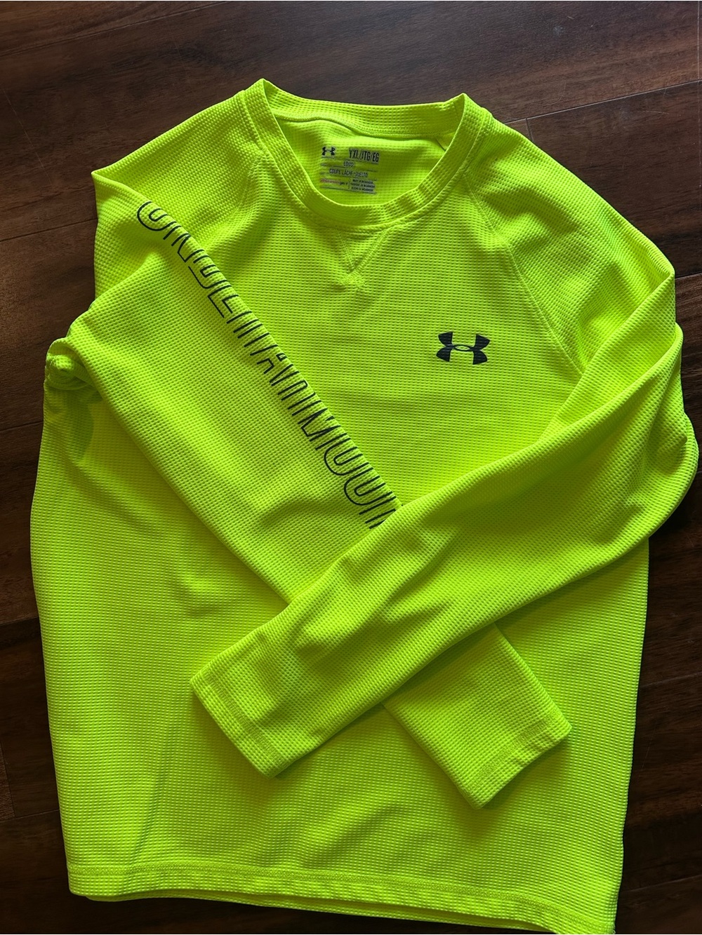 Under Armour Neon Yellow Long Sleeve Performance Tee